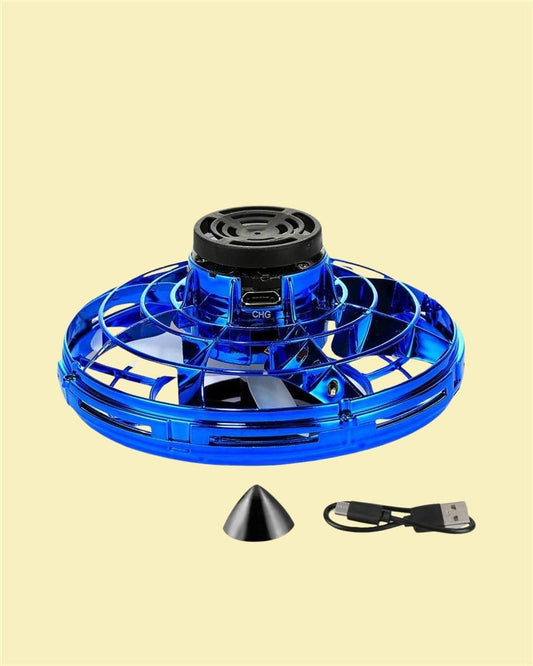 Magic flying orb spinner outdoor toys, assorted color.
